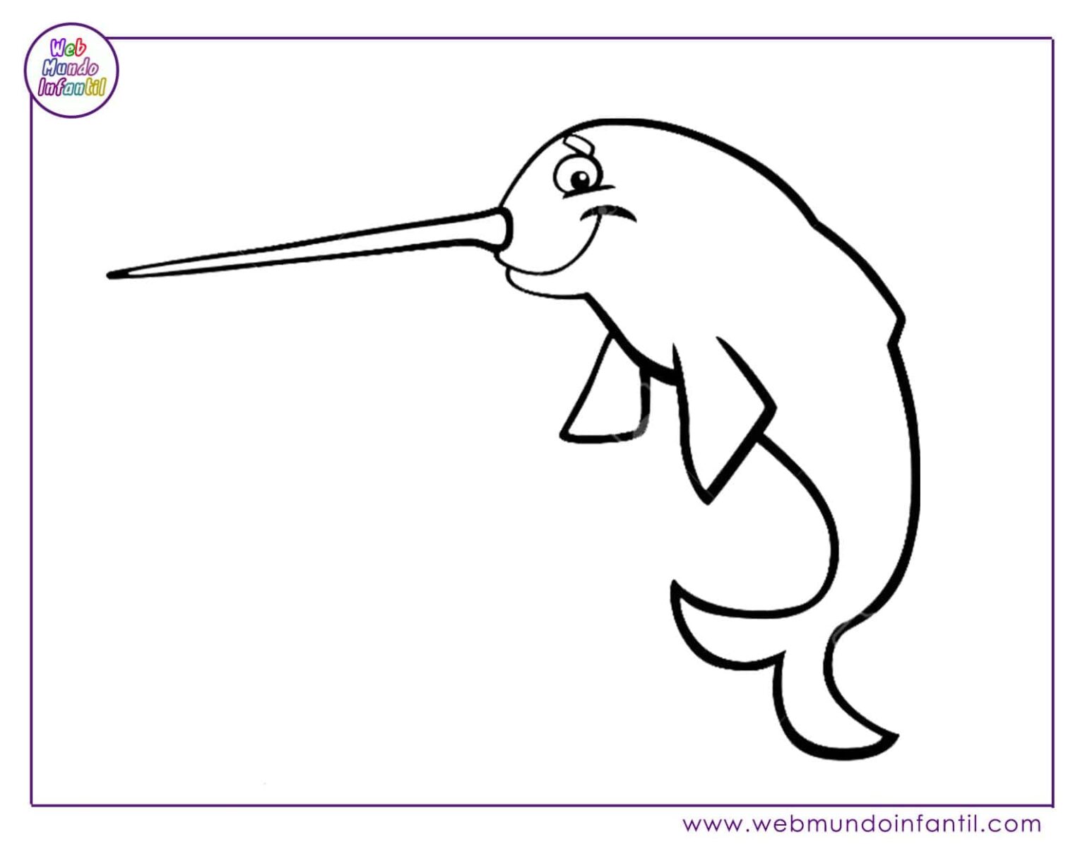 Dibujos de animales marinos para colorear e imprimir