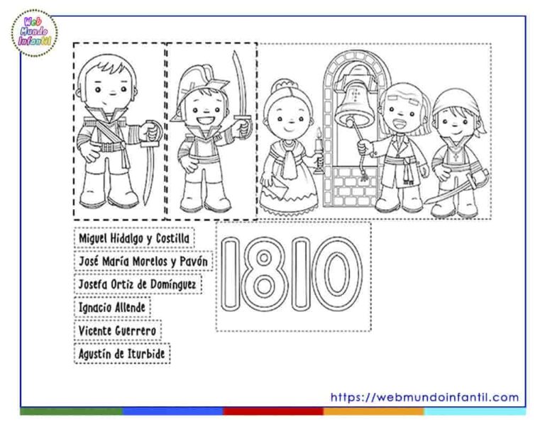 Personajes de la Revolución Mexicana Para Colorear e Imprimir