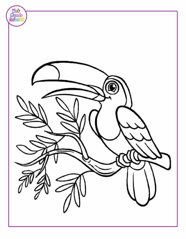 30 Dibujos de animales de la selva para colorear e imprimir