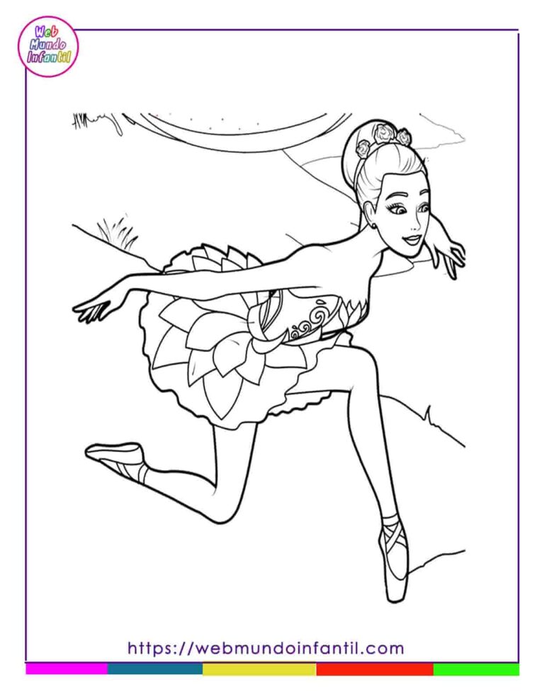 Dibujos de barbie para colorear e imprimir en pdf