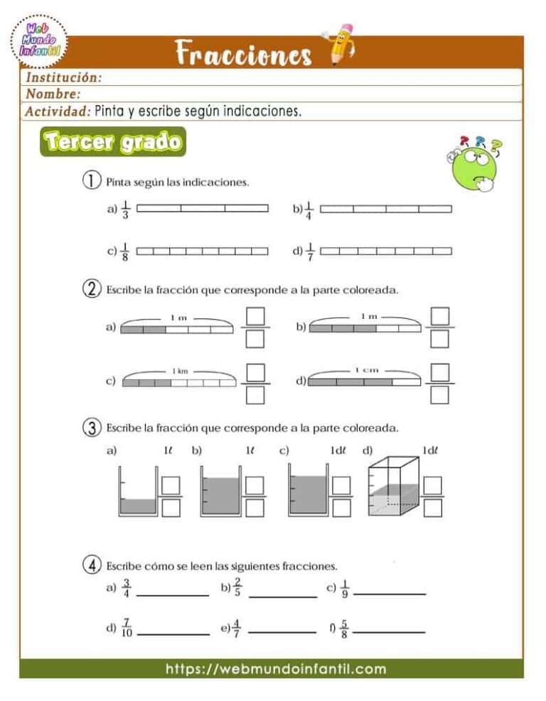 Actividades de matematica para tercer grado de primaria (PDF)