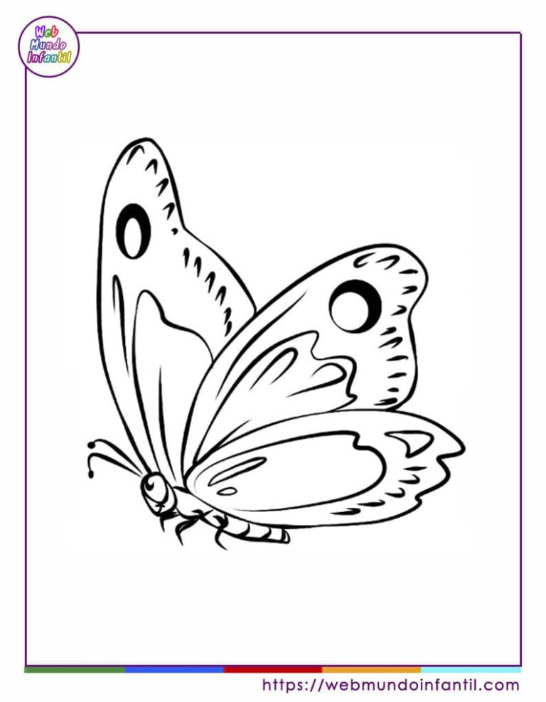 27 Dibujos de mariposas para colorear e imprimir