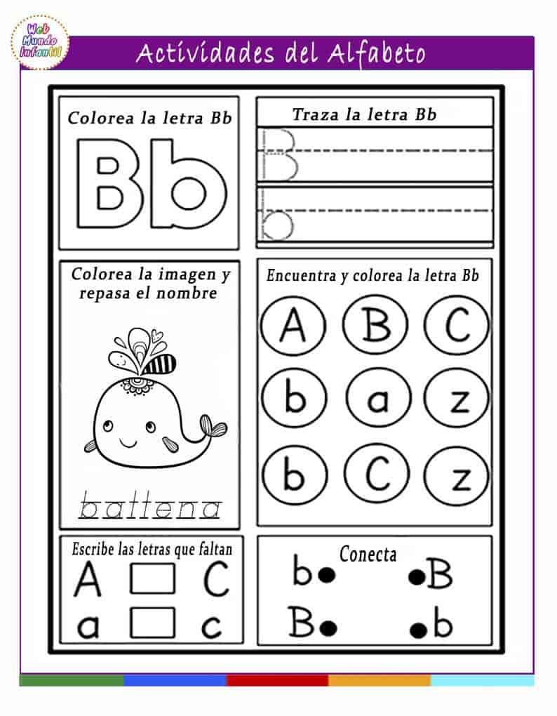 Actividades del alfabeto en español para niños extranjeros