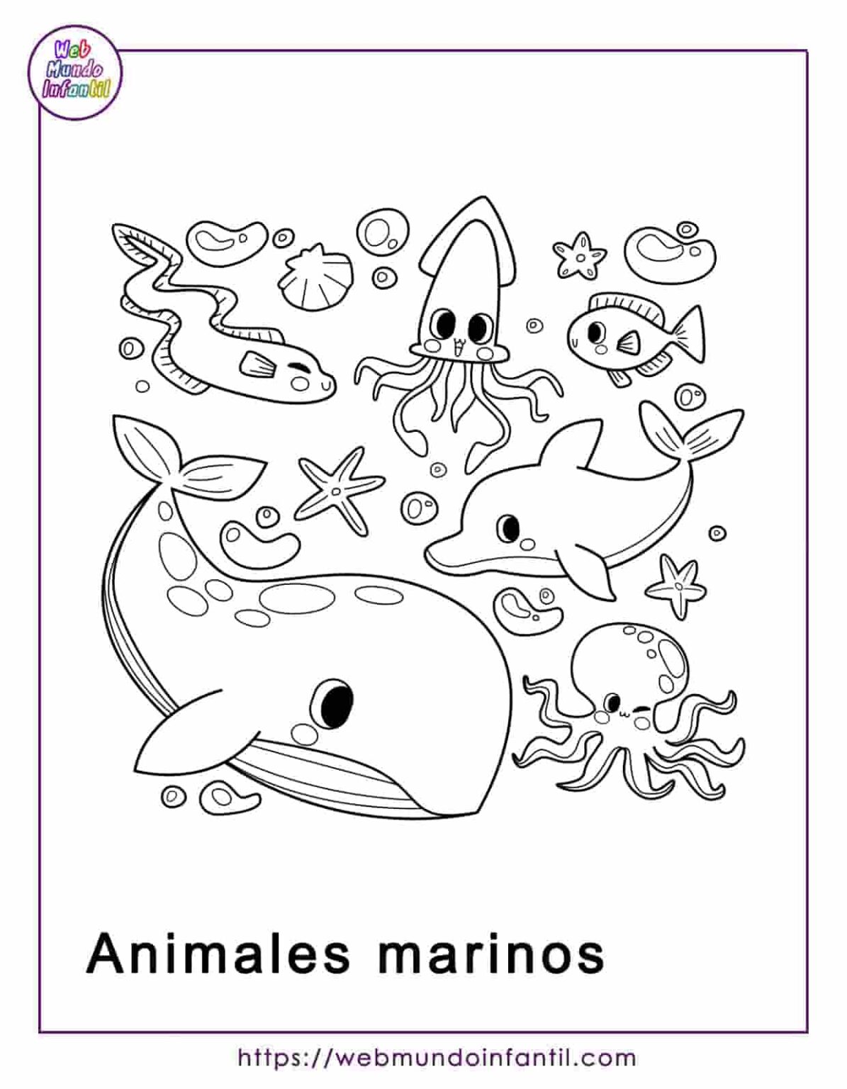 Dibujos de animales animados para colorear e imprimir