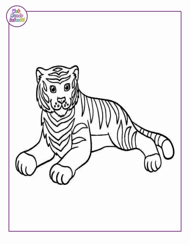 30 Dibujos de animales de la selva para colorear e imprimir