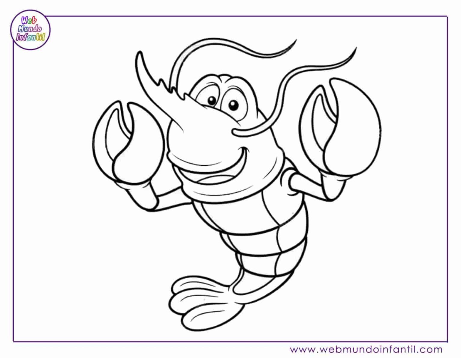 Dibujos de animales marinos para colorear e imprimir