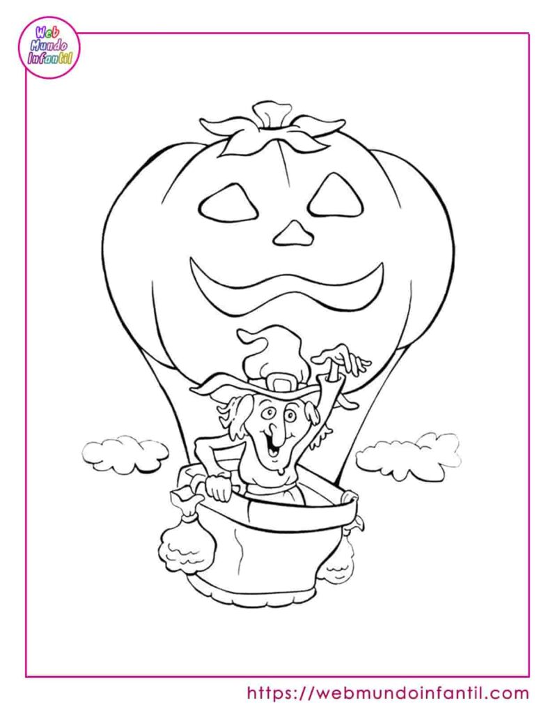 Calabaza de halloween para colorear