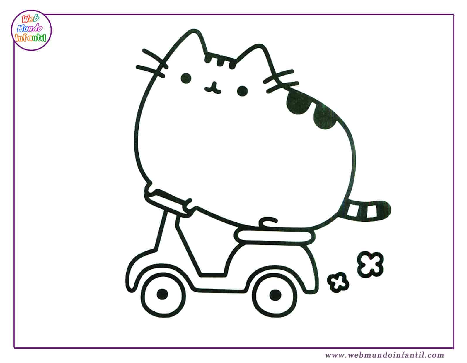 Mira Matón por favor no lo hagas Dibujos de gatos kawaii para colorear e imprimir gratis
