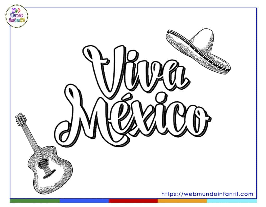 Dibujo de viva México