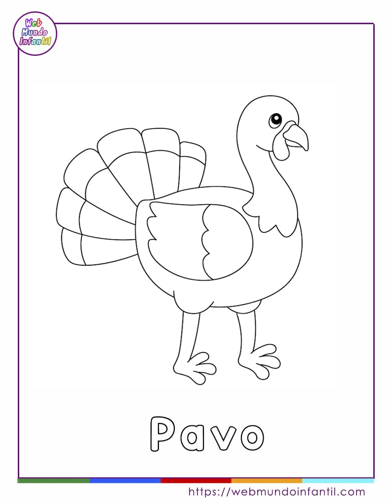 Dibujos de animales de la granja para colorear