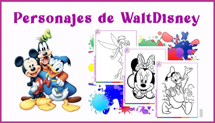  Dibujos para colorear de Disney ▷  ideas imprimibles
