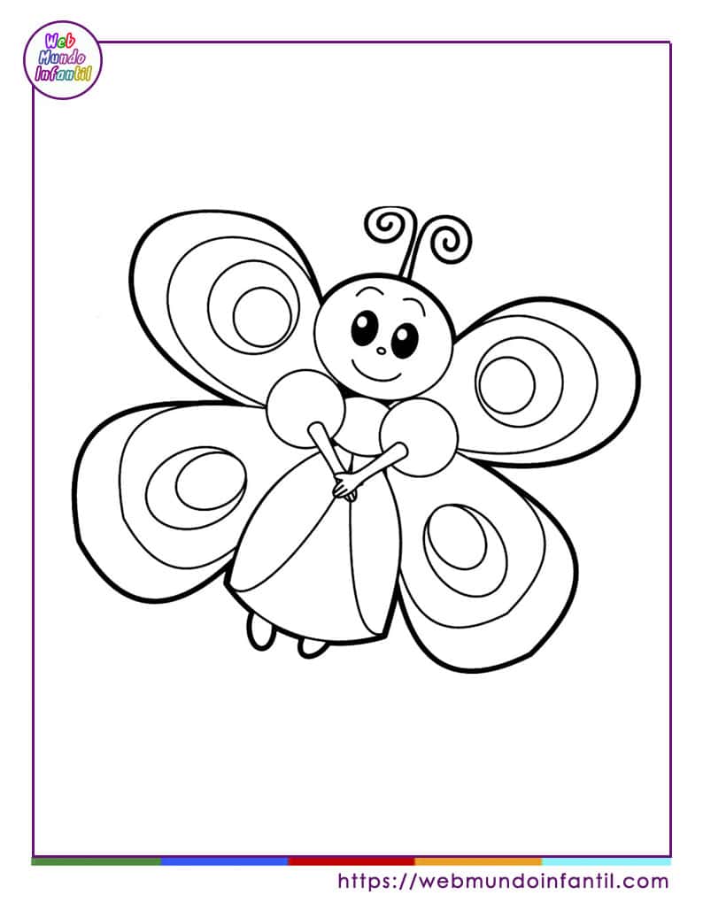 Dibujos para colorear mariposas