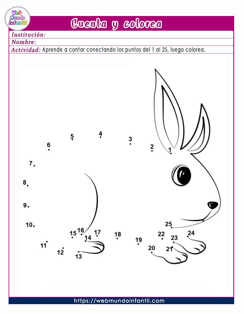 Dibujos Para Unir Puntos Y Colorear Para Preescolar