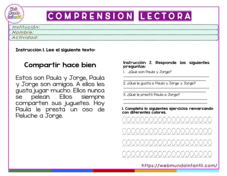 Actividades de lectoescritura para secundaria - Web Mundo Infantil