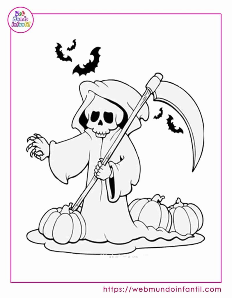 Fantasma halloween para colorear
