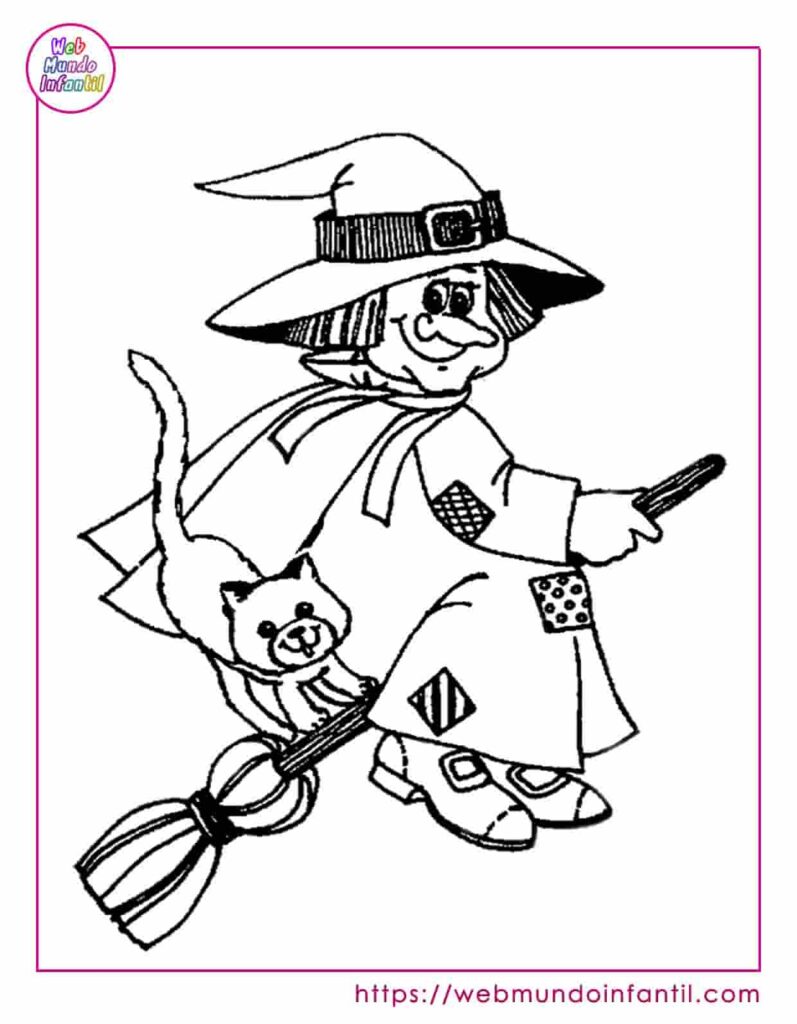 Fichas de halloween para colorear