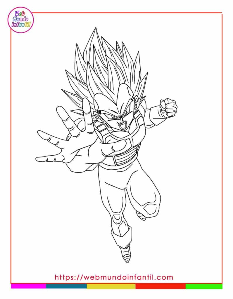 Goku para colorear ultra instinto dominado