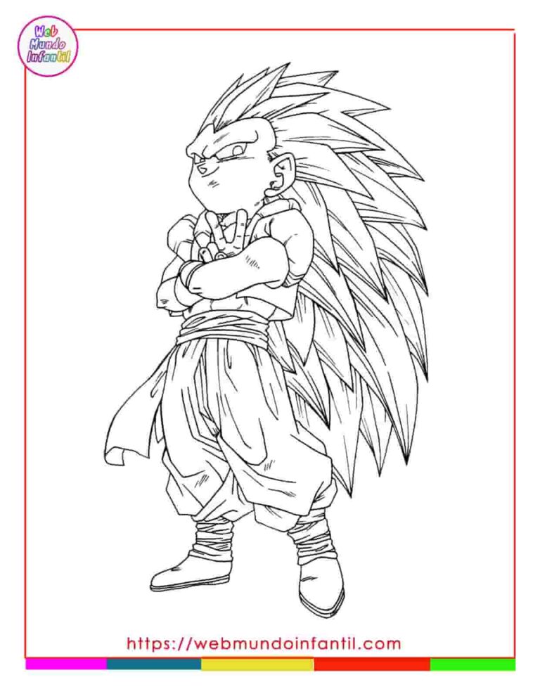 Dibujos De Goku Para Colorear Para Imprimir y Pintar