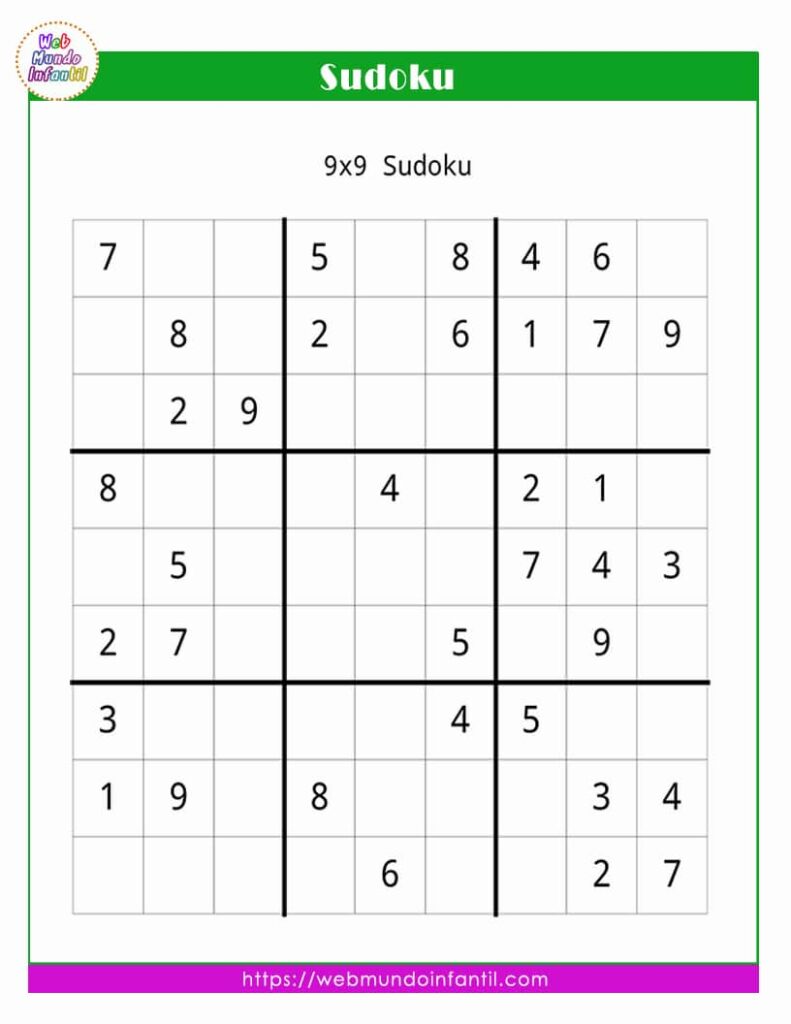 Juegos de sudoku gratis en español