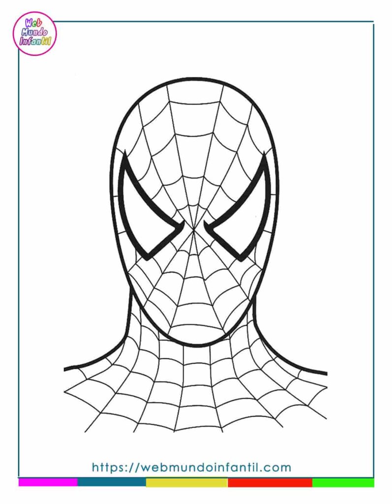 Dibujos de spiderman para colorear e imprimir en pdf