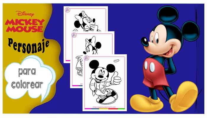 Dibujos Mickey Mouse para colorear