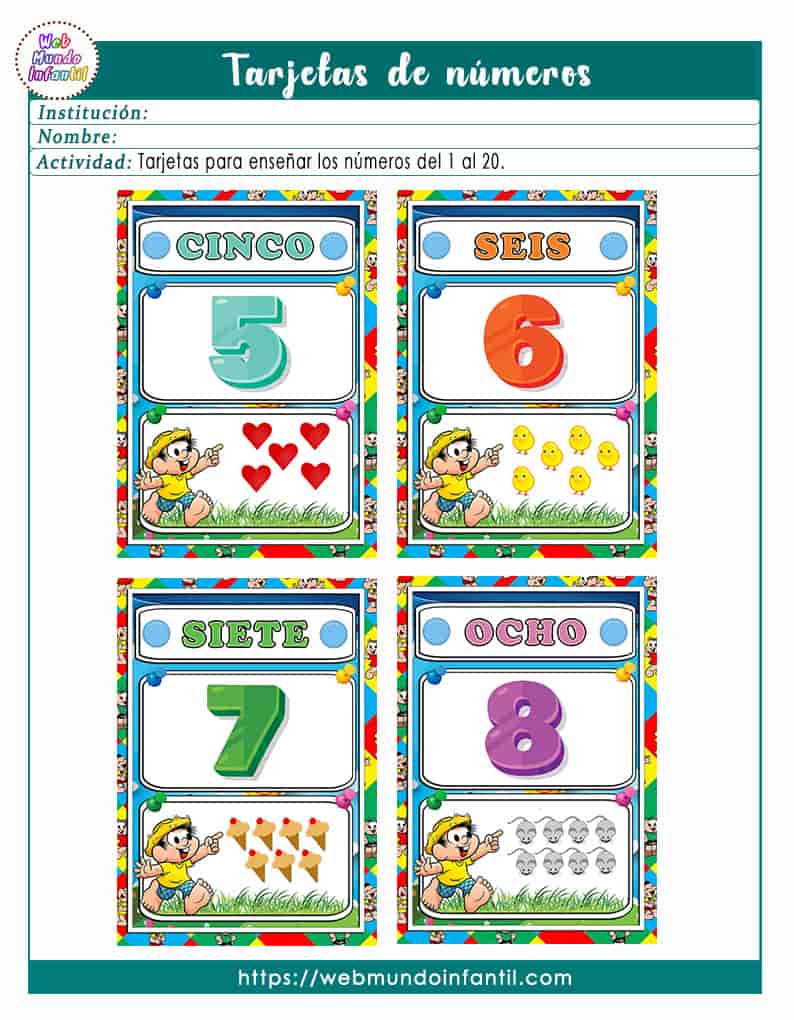 Números del 5-8