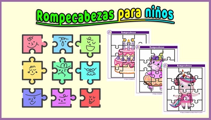 Rompecabezas niños imprimir (Puzzles)