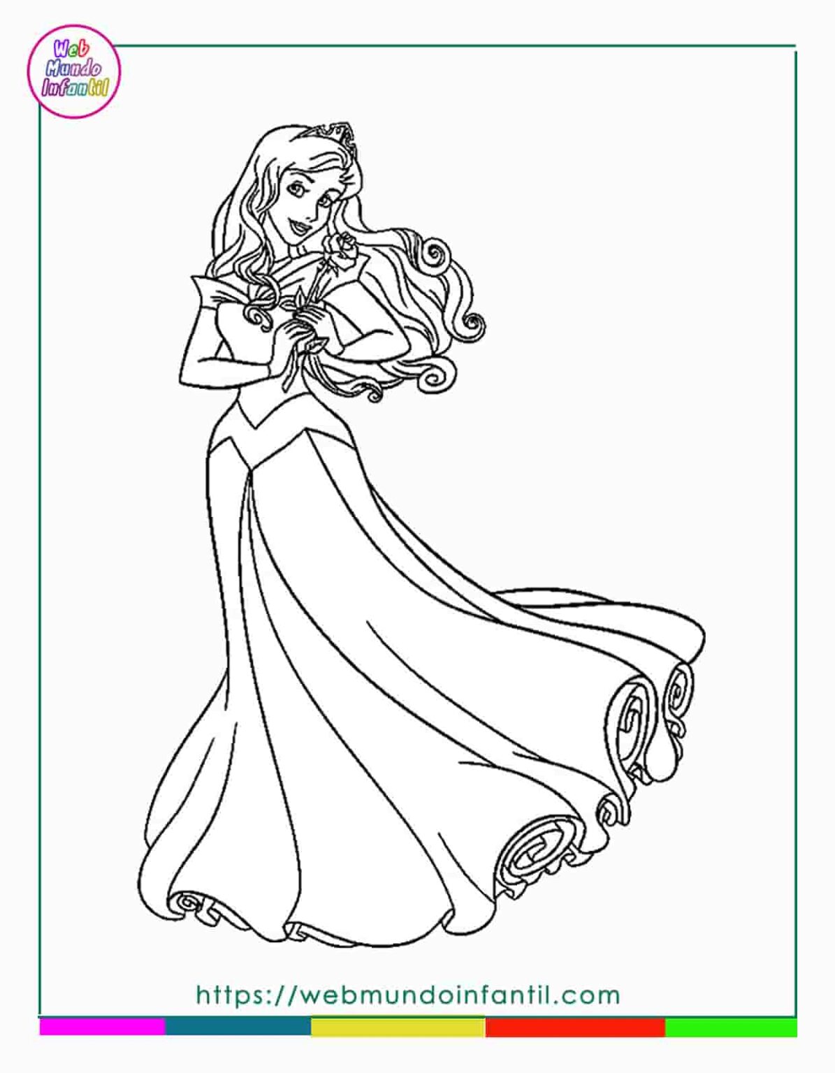 Dibujos Para Colorear De Princesas Disney Para Imprimir 