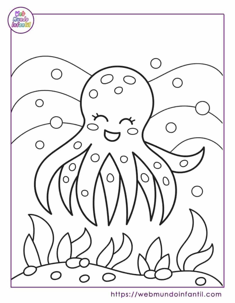 Pulpo para pintar