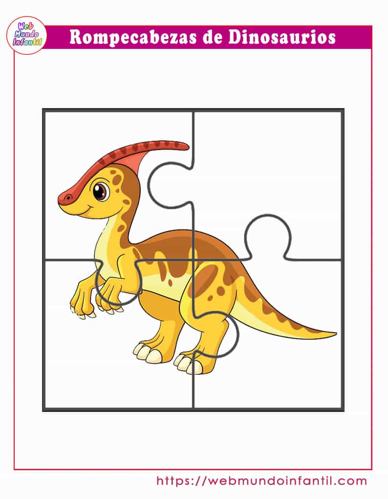 Rompecabezas de dinosaurios imprimir [Puzzles]