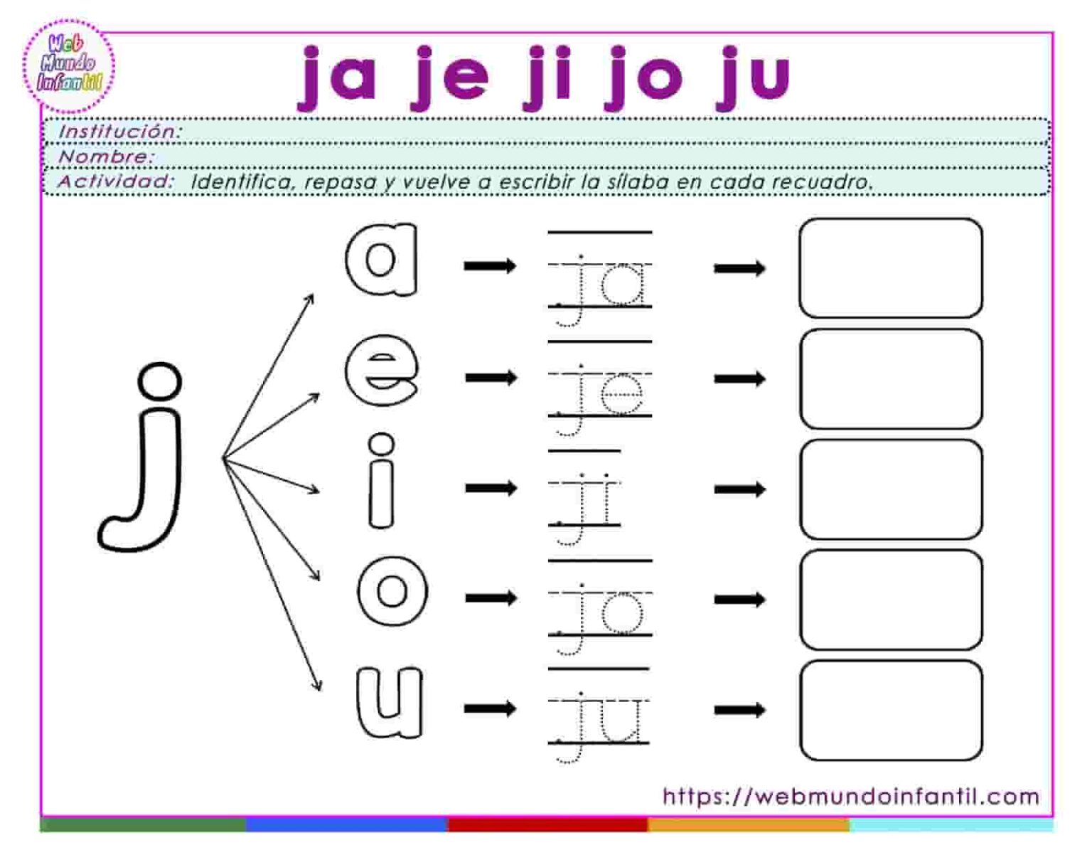 Ejercicios de lectoescritura para primero de primaria - Web Mundo Infantil