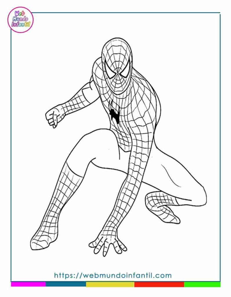 Spiderman colorear