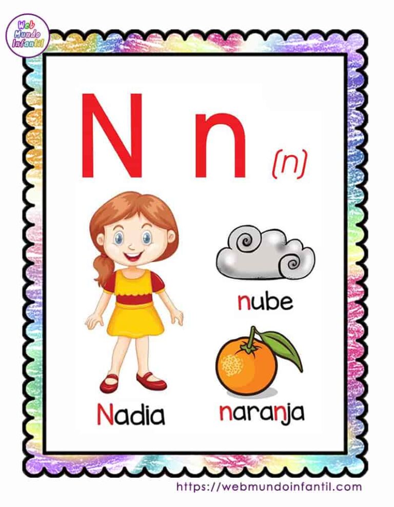 Abecedario mayúsculas y minúsculas con dibujos para imprimir
